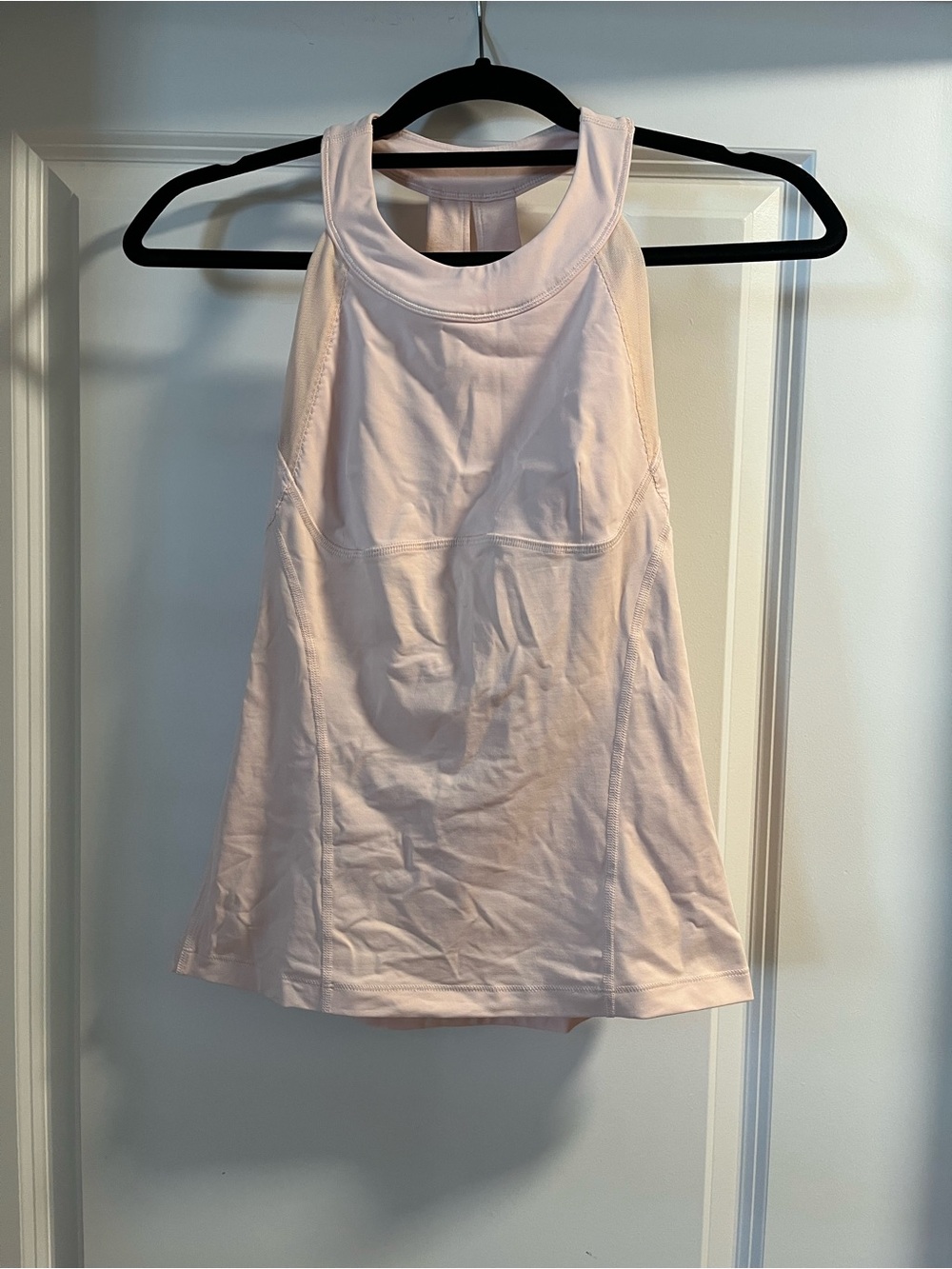 Lululemon Women's Light Pink High-Neck Athletic Tank Top